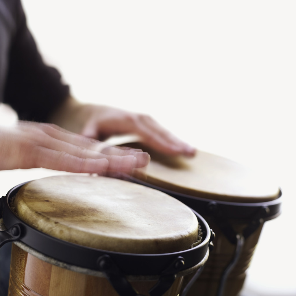 team building with music and drums